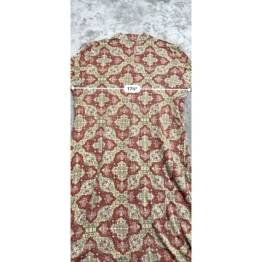 O'Neill Dress Cover Up Women's Size Large Multicolor Long Sleeve High Collar EUC - Picture 5 of 7